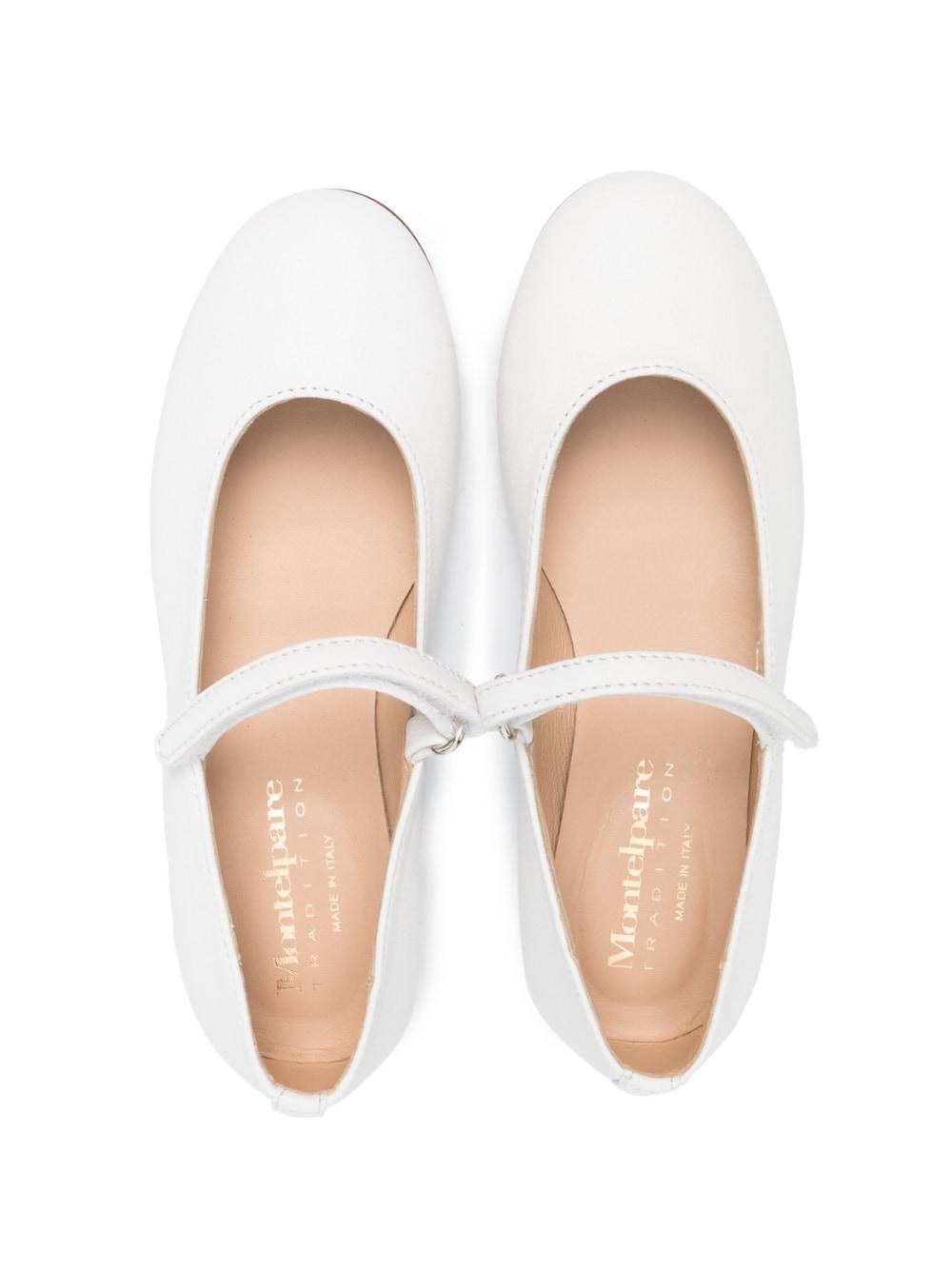 Ballerine per bambina Andrea Montelpare bianco in pelle - Rubino Kids