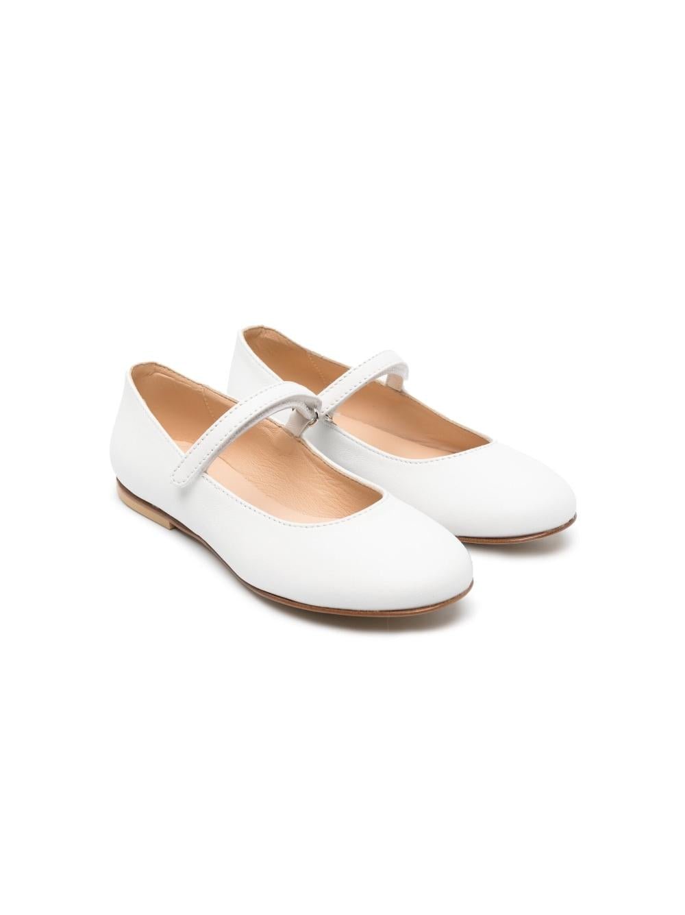 Ballerine per bambina Andrea Montelpare bianco in pelle - Rubino Kids