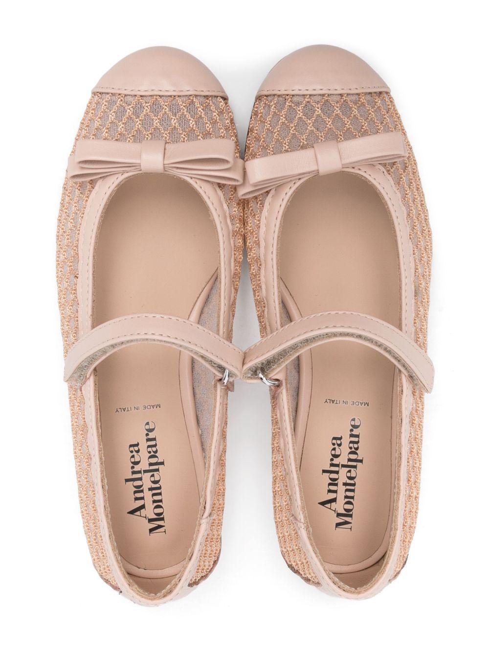 Ballerine per bambina Andrea Montelpare rosa con fiocco - Rubino Kids