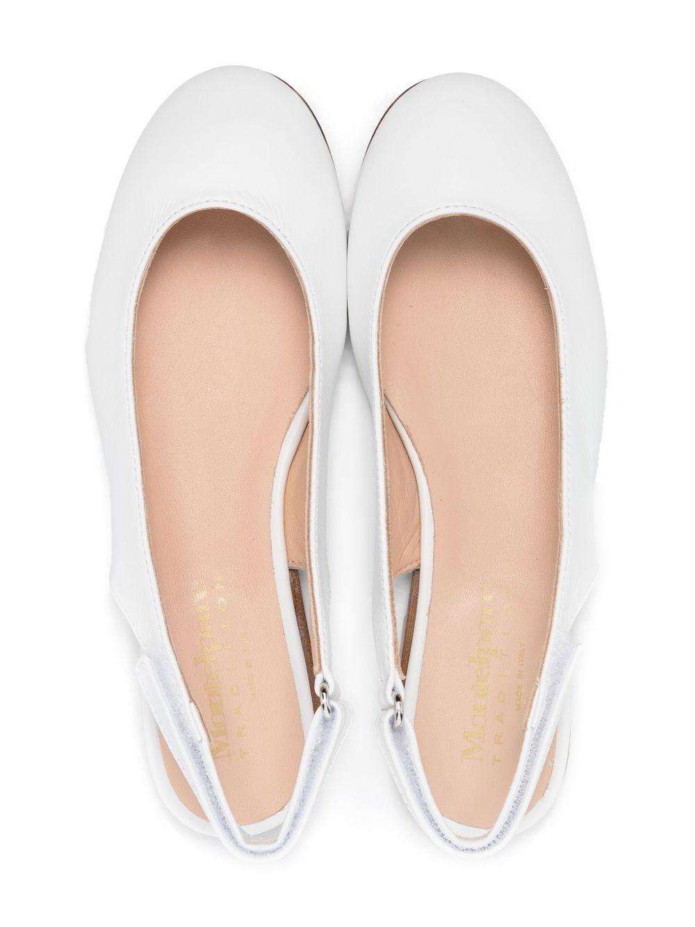 Ballerine per bambina Andrea Montelpare Saint Trope bianche con punta tonda - Rubino Kids