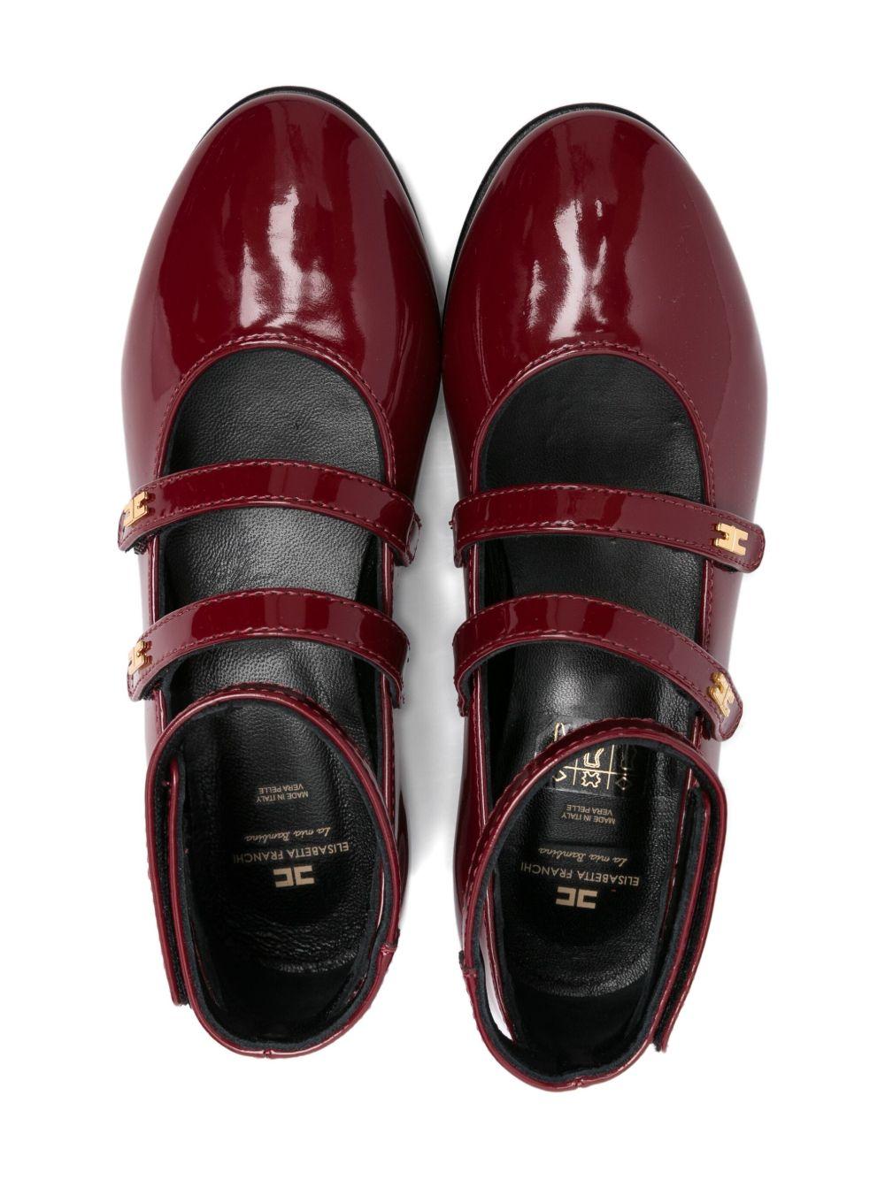 Ballerine per bambina Elisabetta Franchi La Mia Bambina rosse con cinturino alla caviglia - Rubino Kids