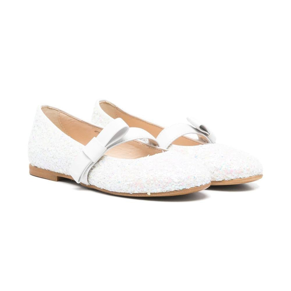 Ballerine per bambina Florens bianco con logo fiocco - Rubino Kids