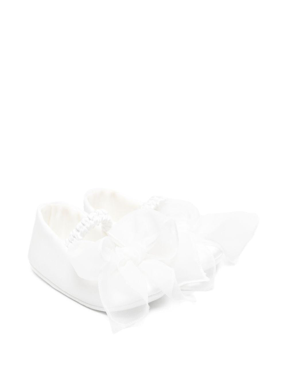 Ballerine per neonata Colorichiari bianche con fiocco - Rubino Kids