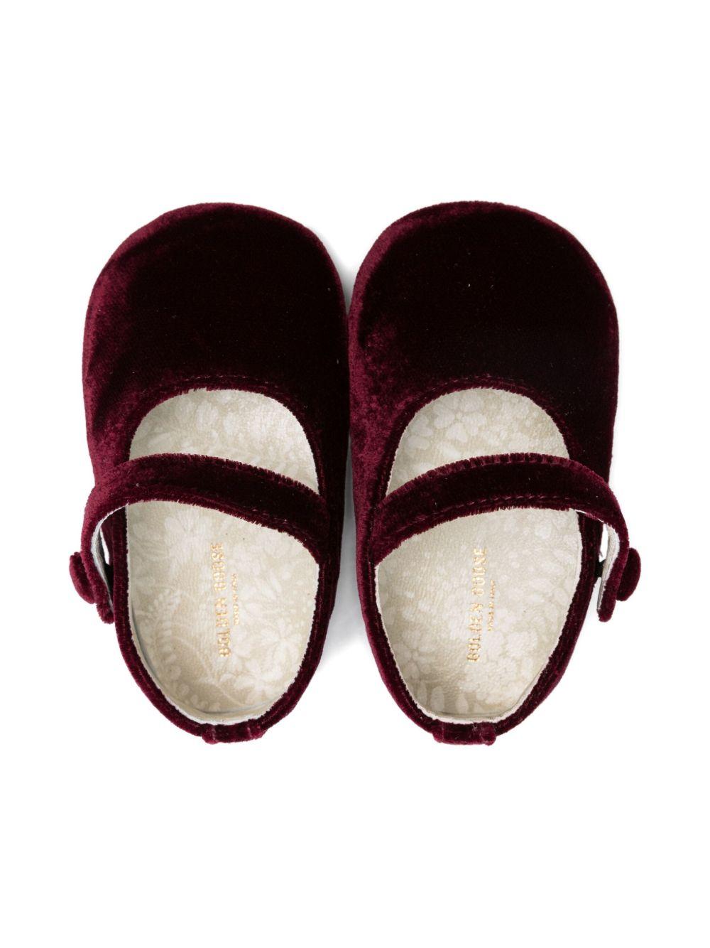 Ballerine Sofi per neonata Golden Goose Kids rosse con cinturino singolo - Rubino Kids