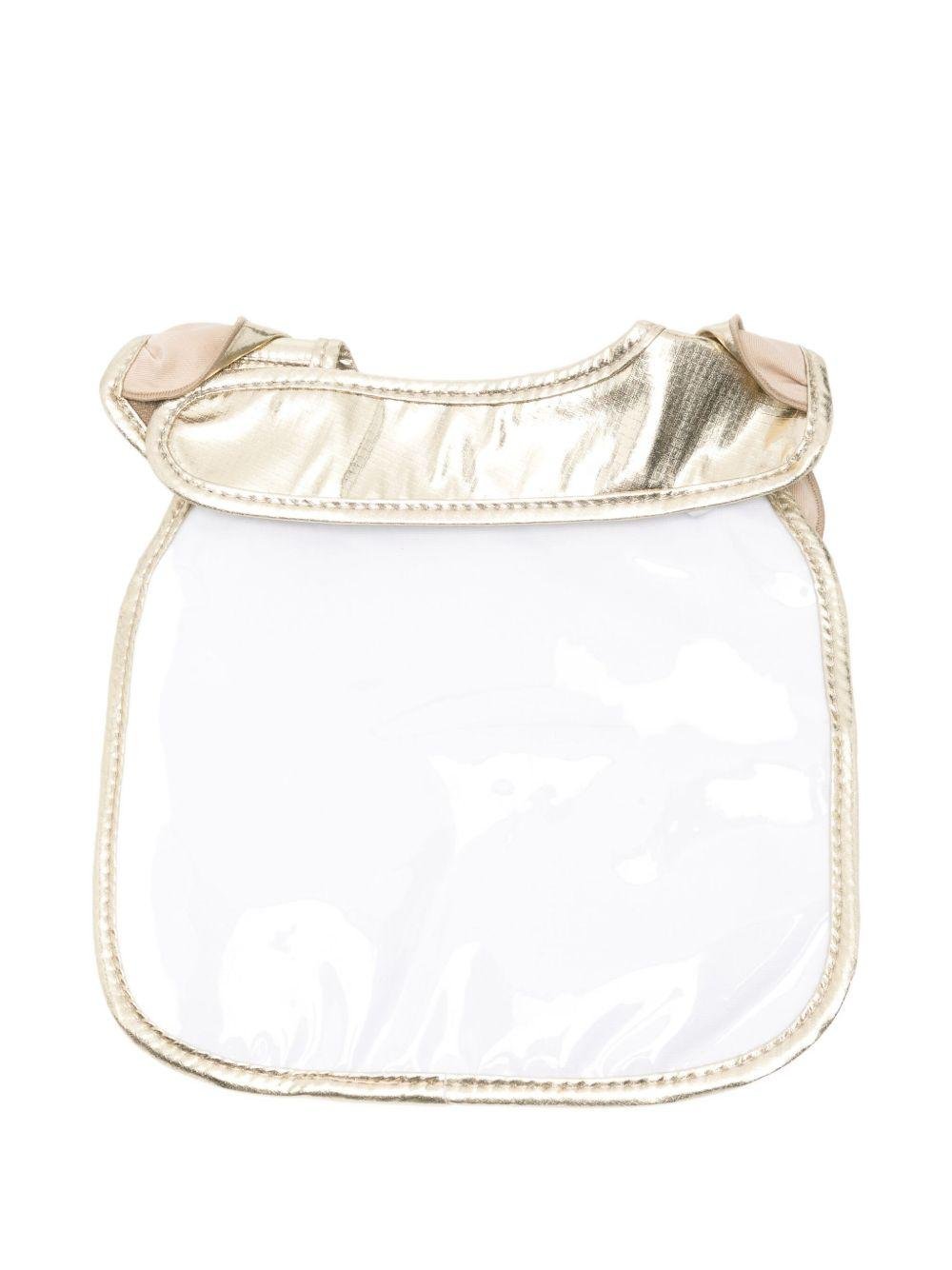 Bavaglino per neonata Billieblush oro con paillettes - Rubino Kids