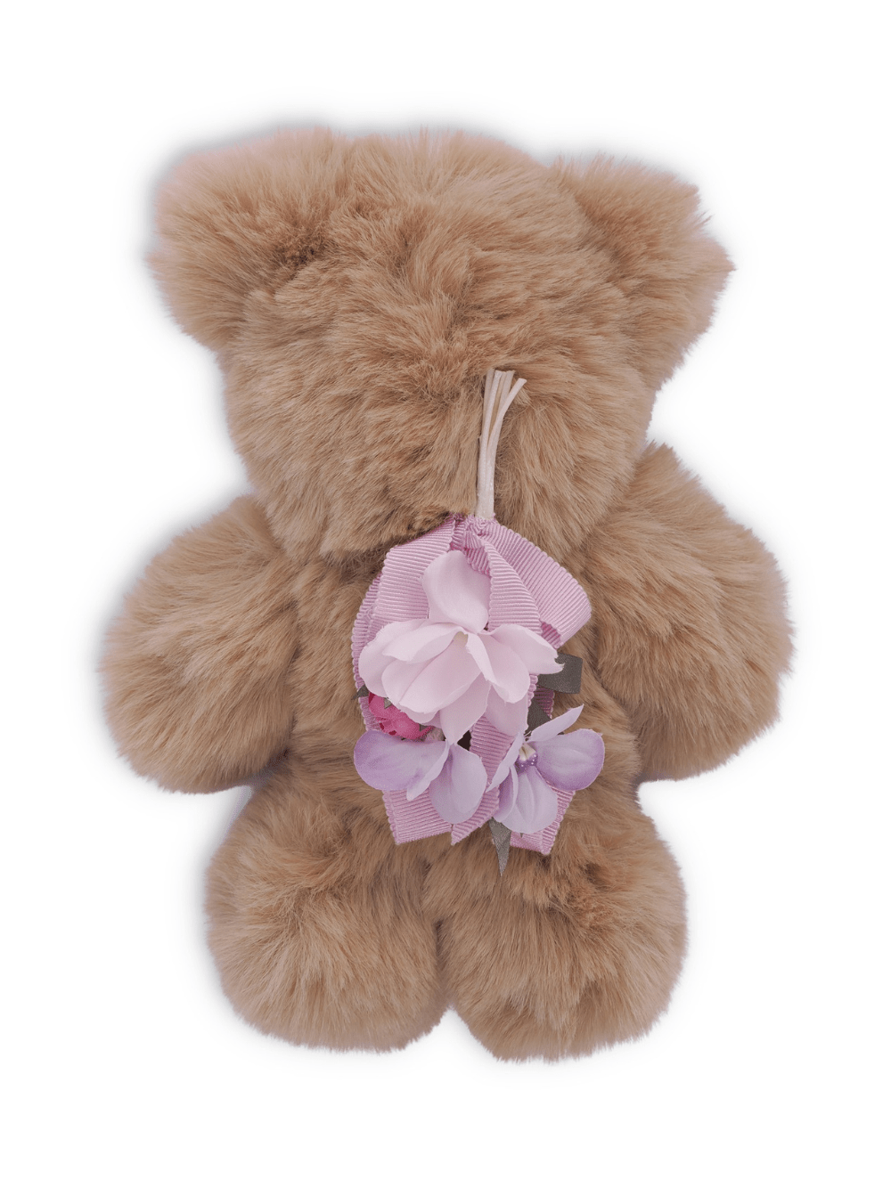 Bear Trick per bambina Monnalisa beige con fiore rosa - Rubino Kids