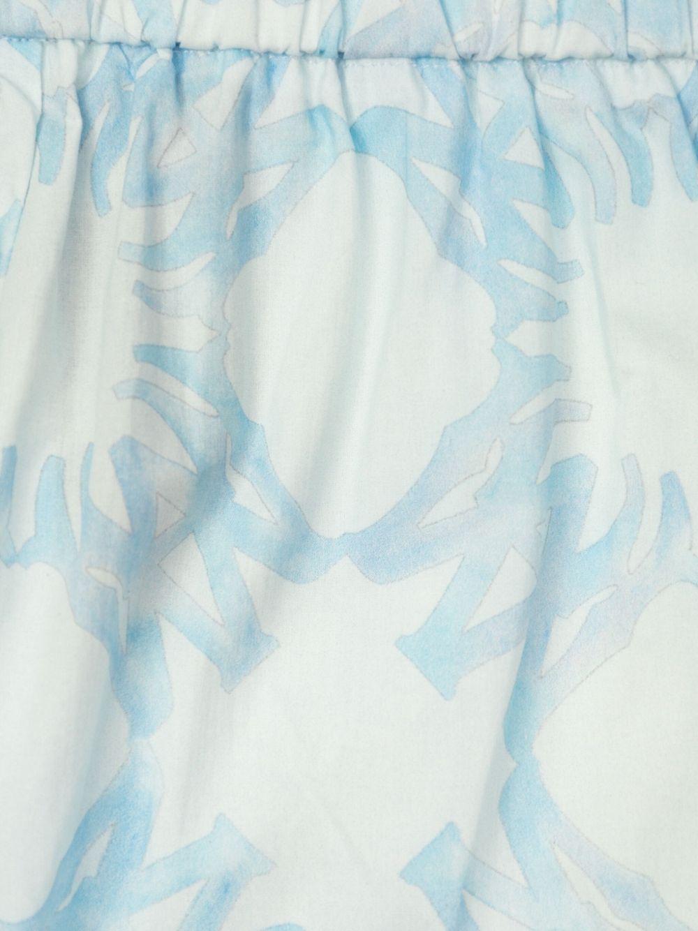 Bermuda per bambino AMIRI KIDS azzurro con pieghe - Rubino Kids