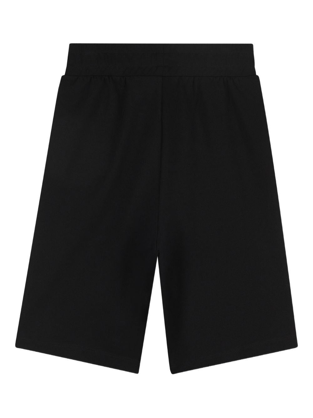 Bermuda per bambino Dkny Kids nero con logo - Rubino Kids