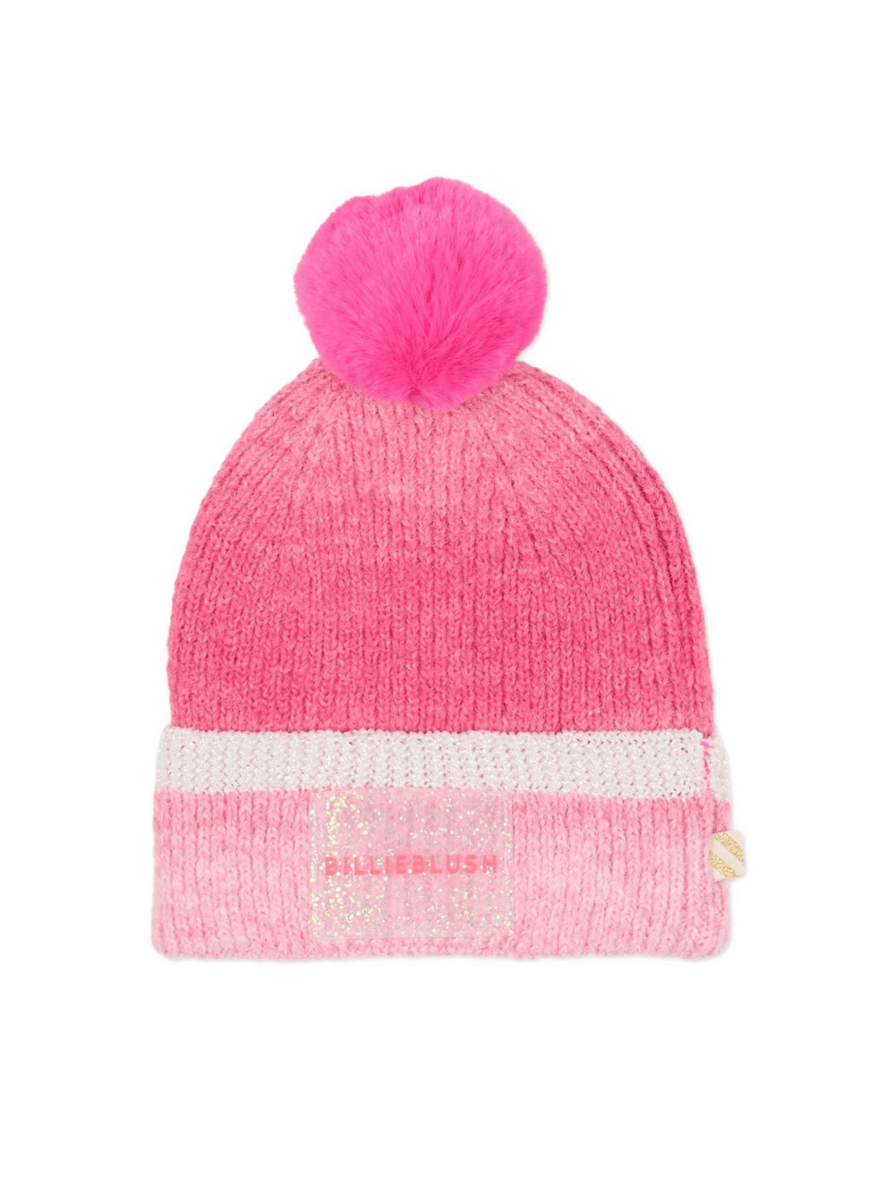 Berretto per bambina Billieblush rosa con pompon - Rubino Kids