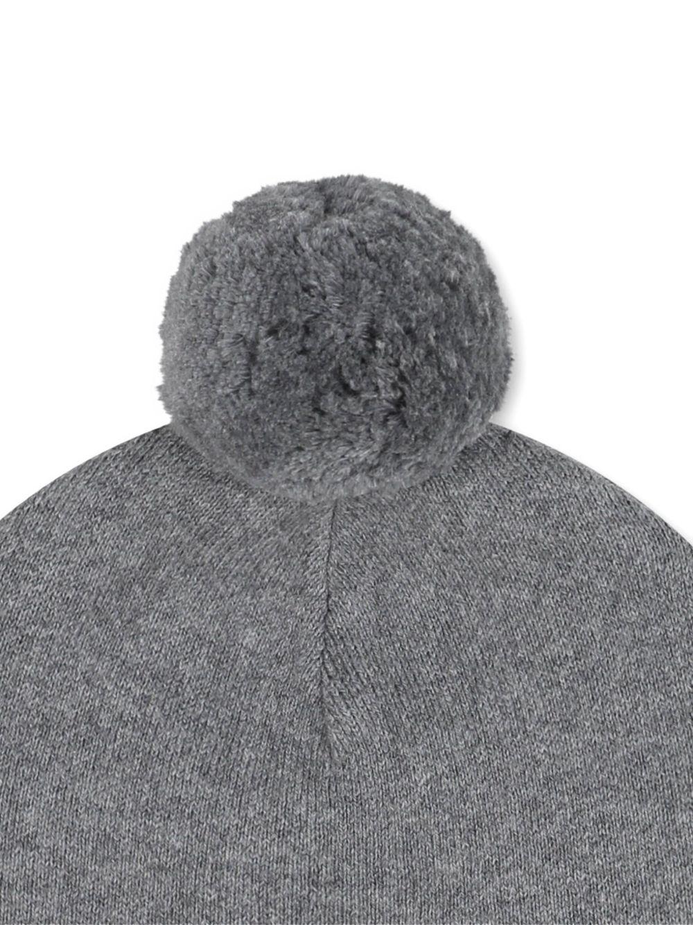 Berretto per bambina Chloé Kids grigio con ricamo con logo - Rubino Kids