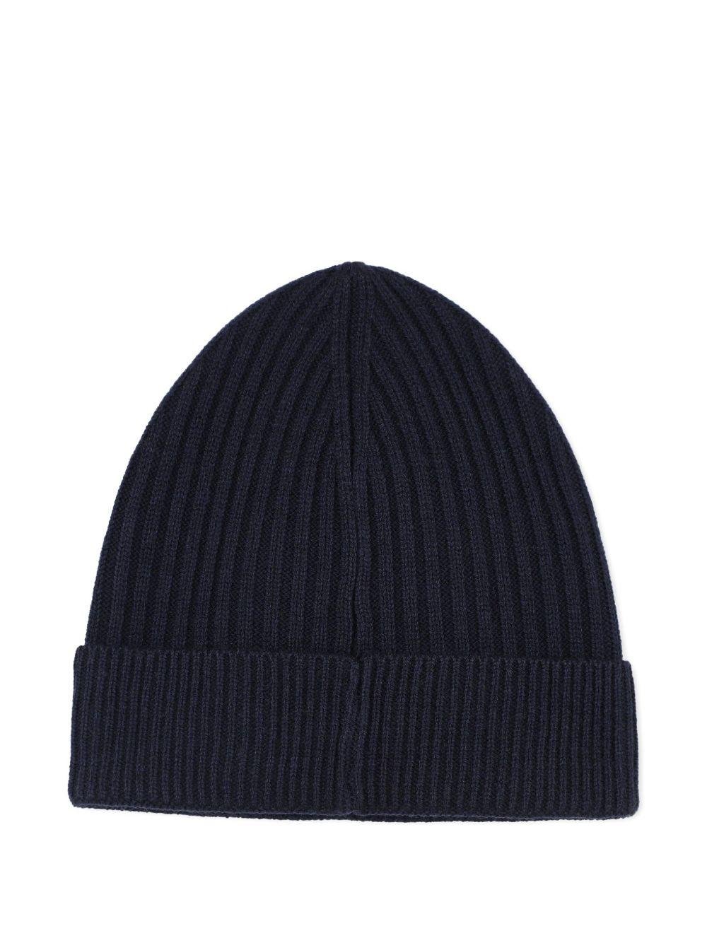 Berretto per bambino Boss Kids blu con dettaglio con logo - Rubino Kids