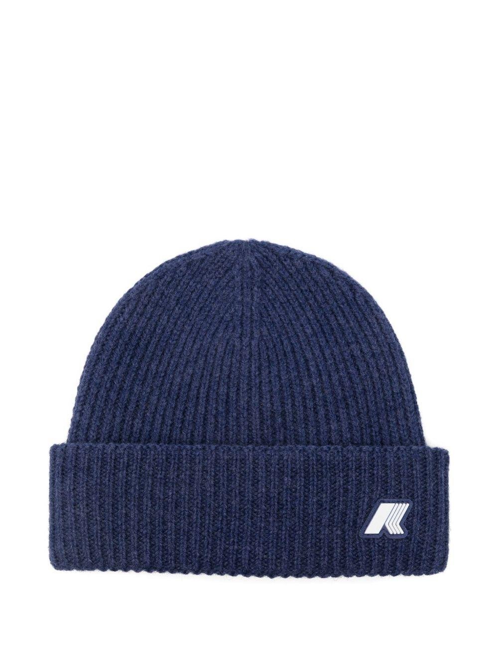 Berretto per bambino K - Way Kids blu con applicazione con logo - Rubino Kids