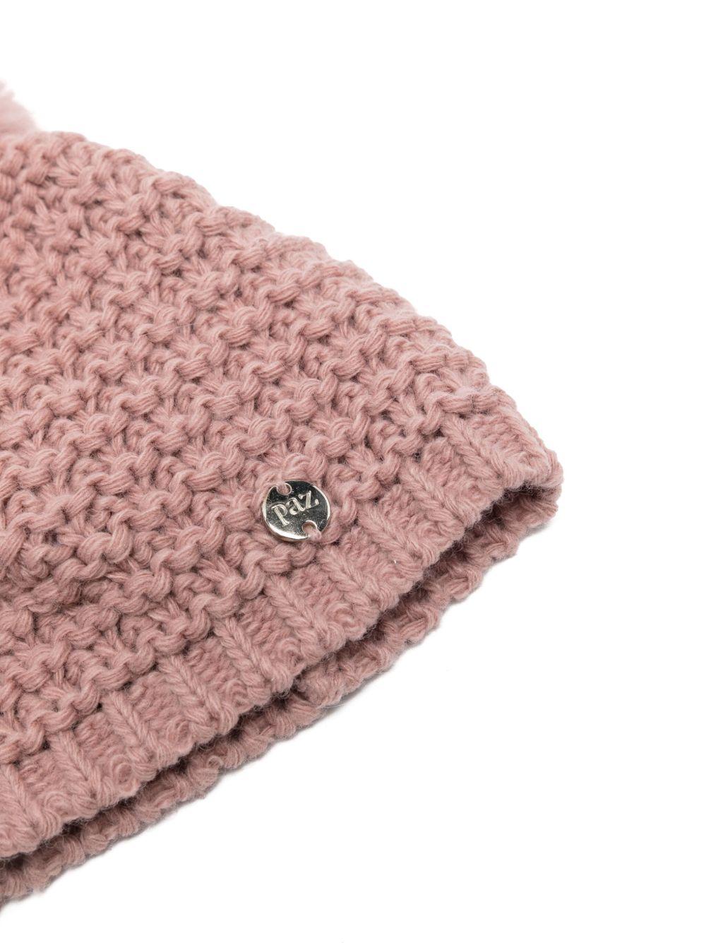 Berretto per neonata PaZ RODRIGUEZ rosa con pompon - Rubino Kids
