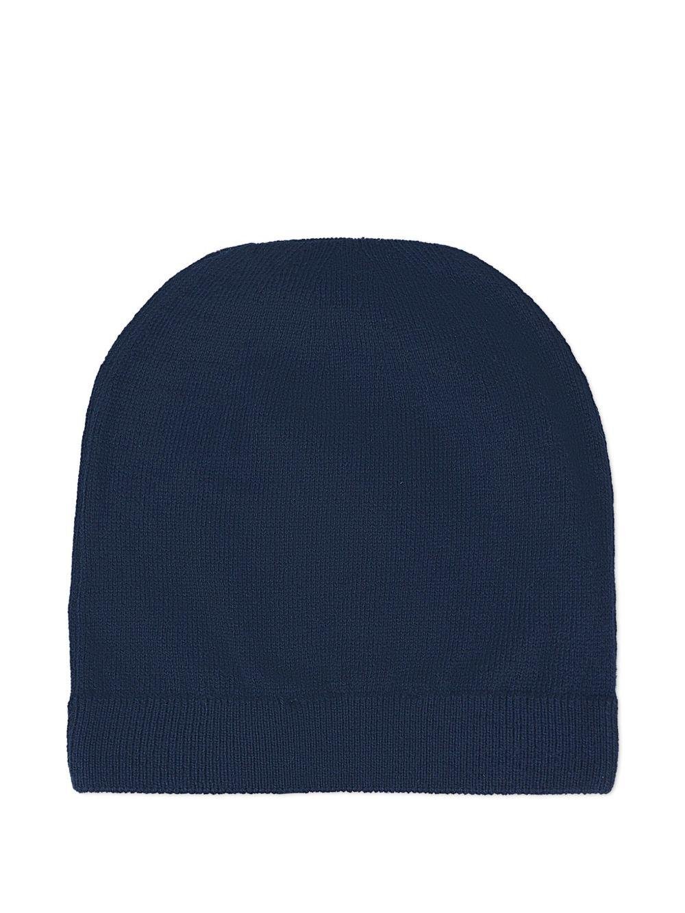 Berretto per neonati Moschino Kids blu con motivo Teddy - Rubino Kids