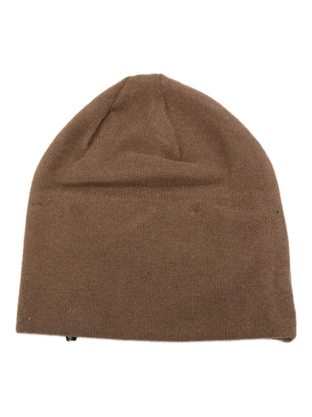 Berretto per neonato Album di Famiglia Kids marrone con etichetta con logo - Rubino Kids