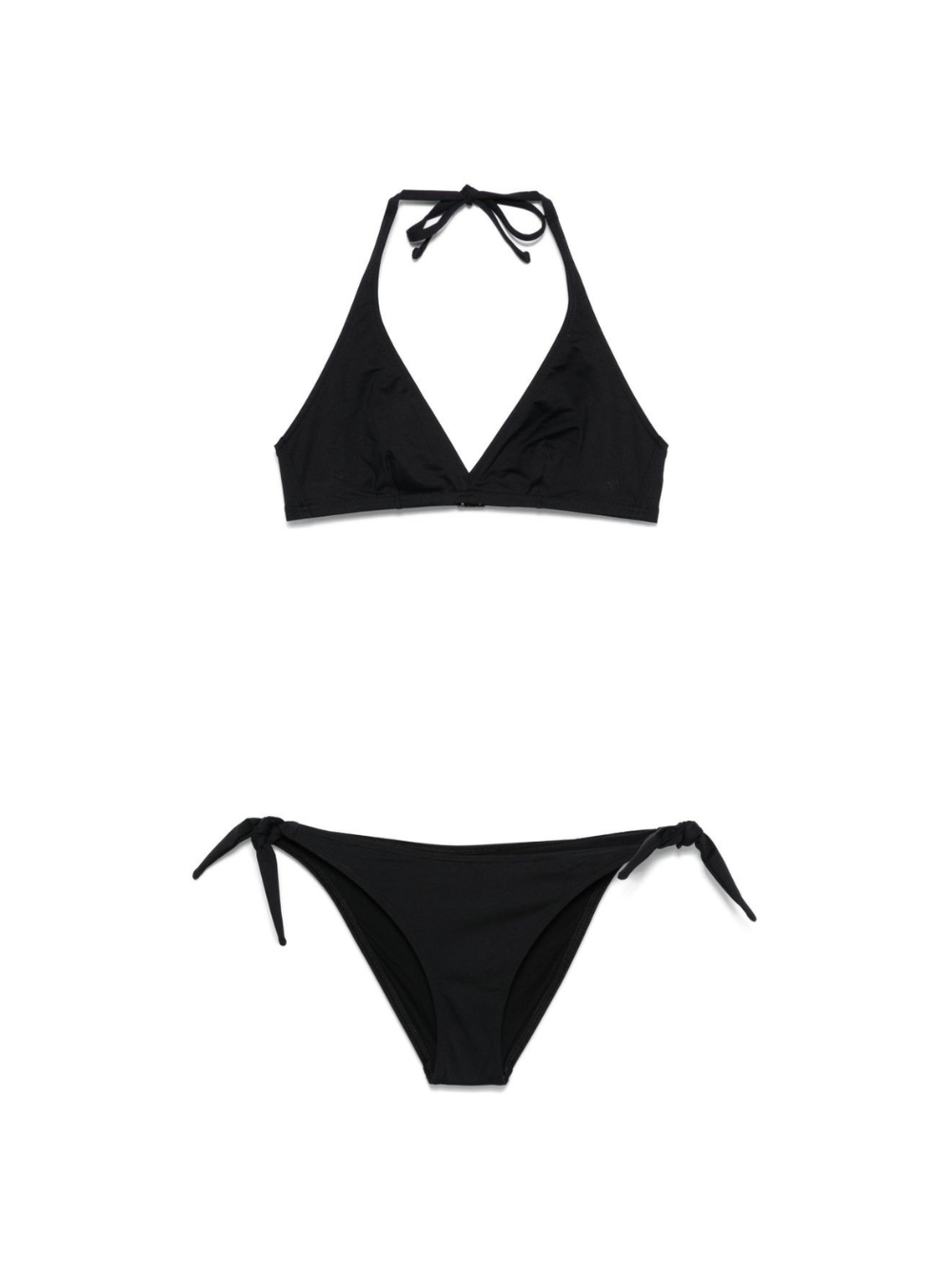 Bikini per donna MC2 Saint Barth nero con chiusura con laccetti - Rubino Kids