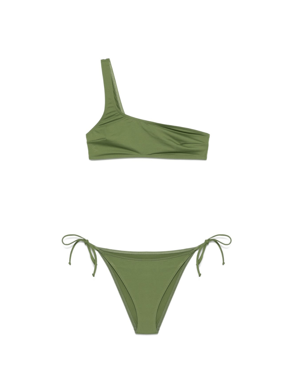 Bikini per donna MC2 Saint Barth verde con design monospalla - Rubino Kids