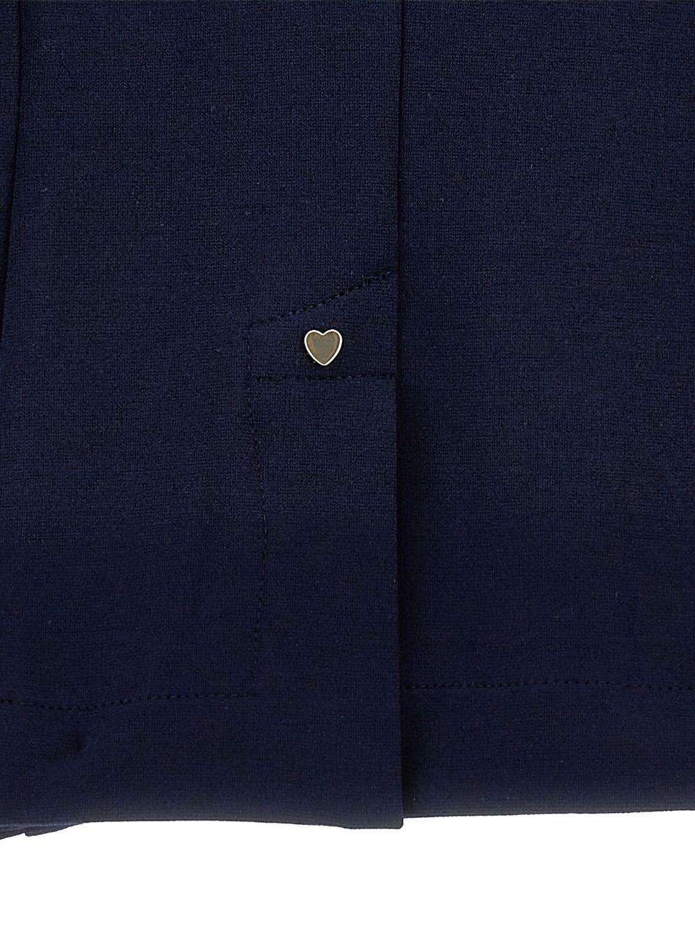 Blazer per bambina Monnalisa blu con revers classici - Rubino Kids