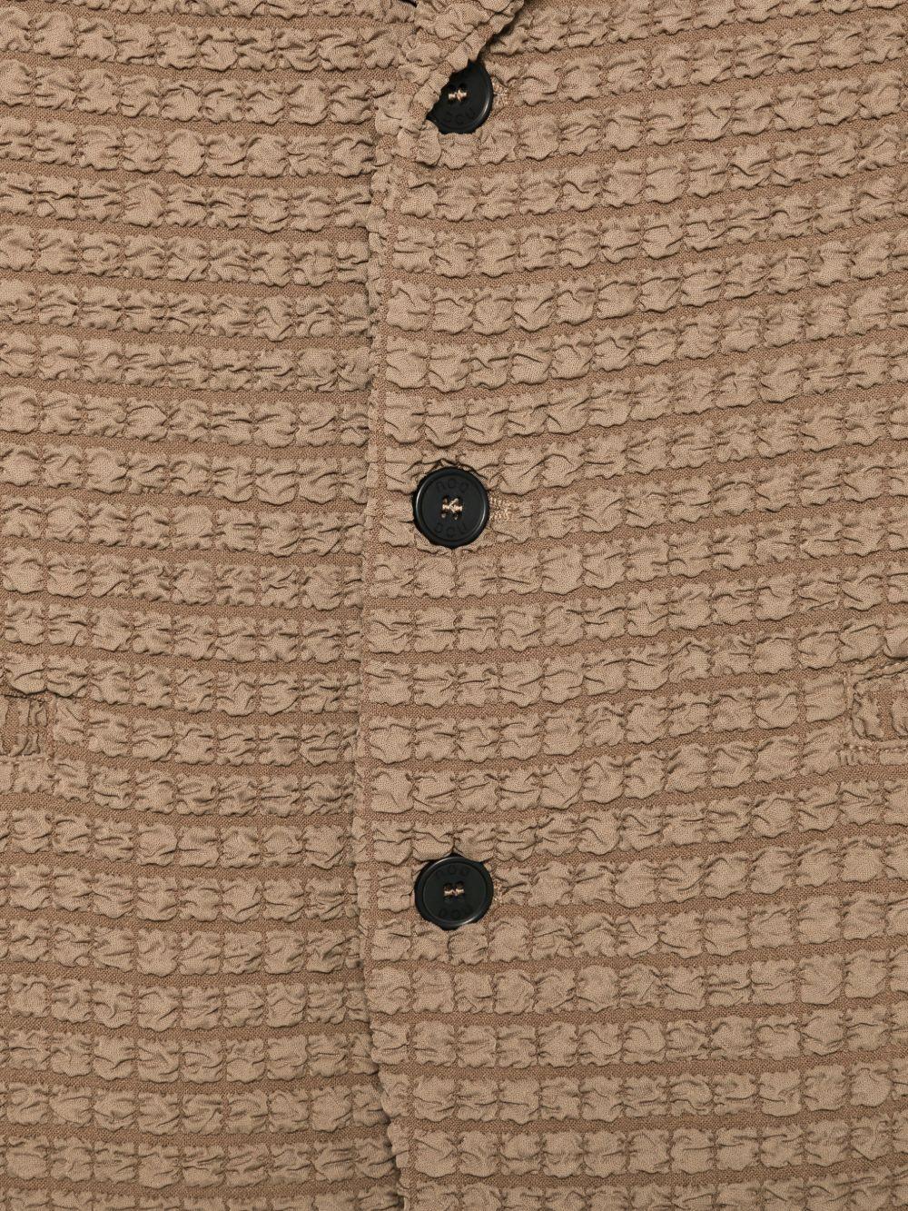 Blazer per bambino Douuod Kids marrone con finitura in rilievo - Rubino Kids