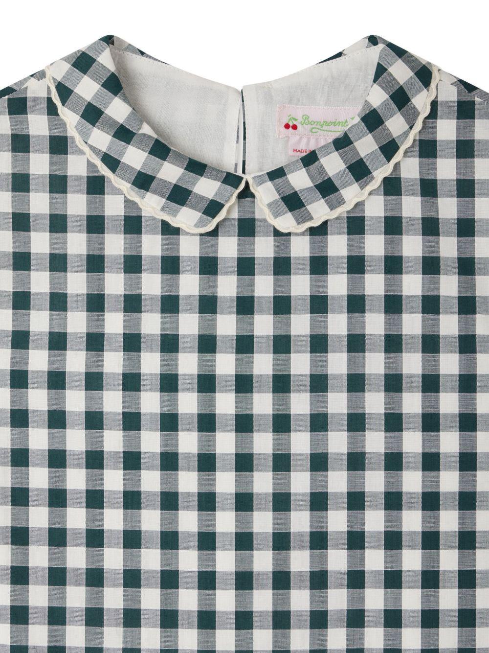 Blusa Elivia per bambina Bonpoint verde con girocollo - Rubino Kids