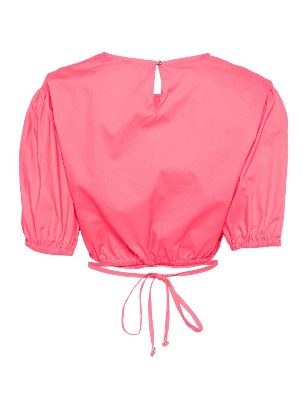 Blusa per donna Scotch & Soda rosa in popeline - Rubino Kids