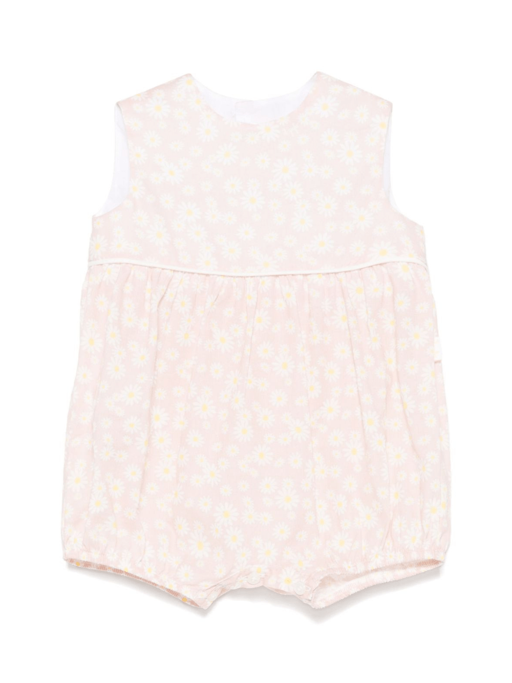 Body a fiori per neonata Il Gufo rosa con girocollo - Rubino Kids