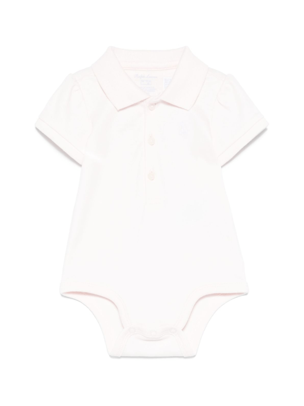 Body con ricamo Polo Pony per neonata POLO RALPH LAUREN KIDS rosa con colletto stile polo - Rubino Kids