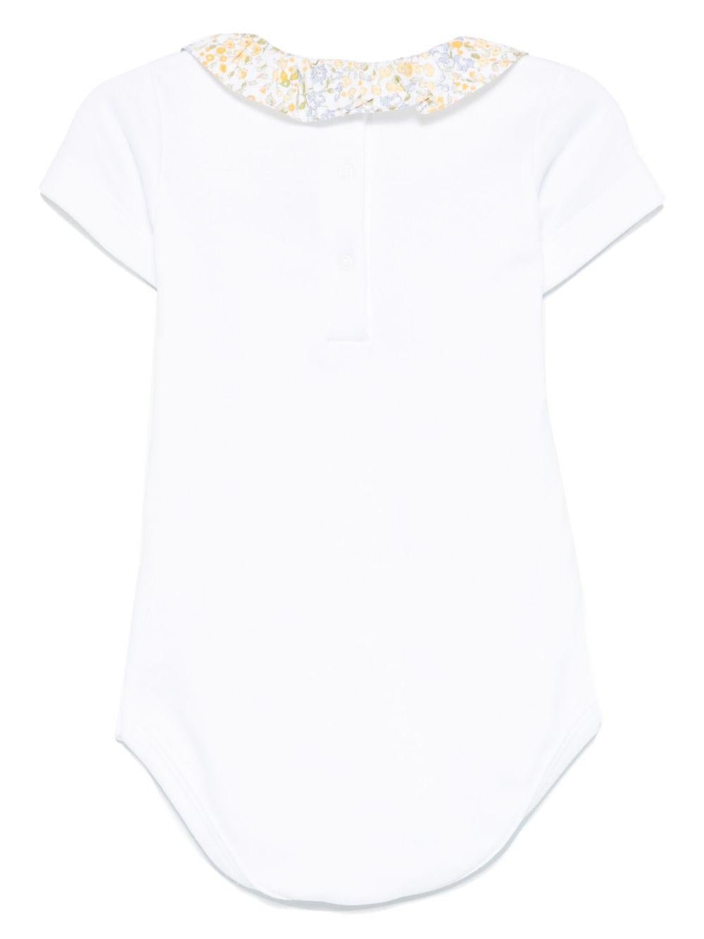 Body per neonata Mariella Ferrari bianco con ruches - Rubino Kids