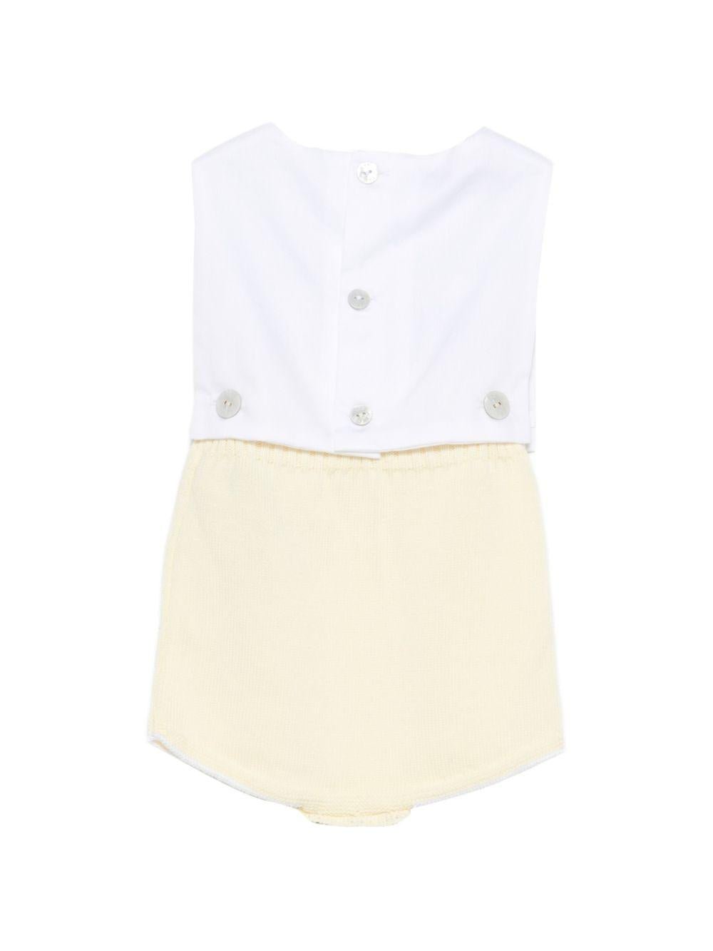 Body per neonata Paz Rodriguez bianco con dettagli a pois - Rubino Kids