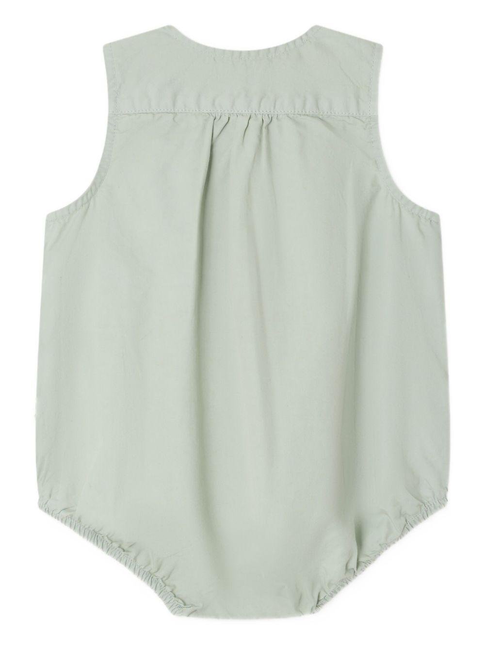 Body per neonati Bonpoint verde con taschino sul petto - Rubino Kids