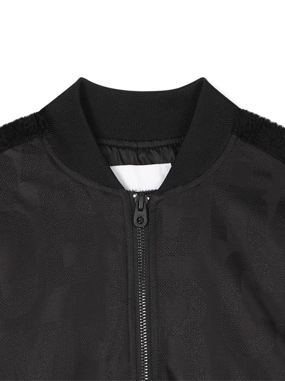 Bomber per bambino The Marc Jacobs Kids nero con inserti - Rubino Kids
