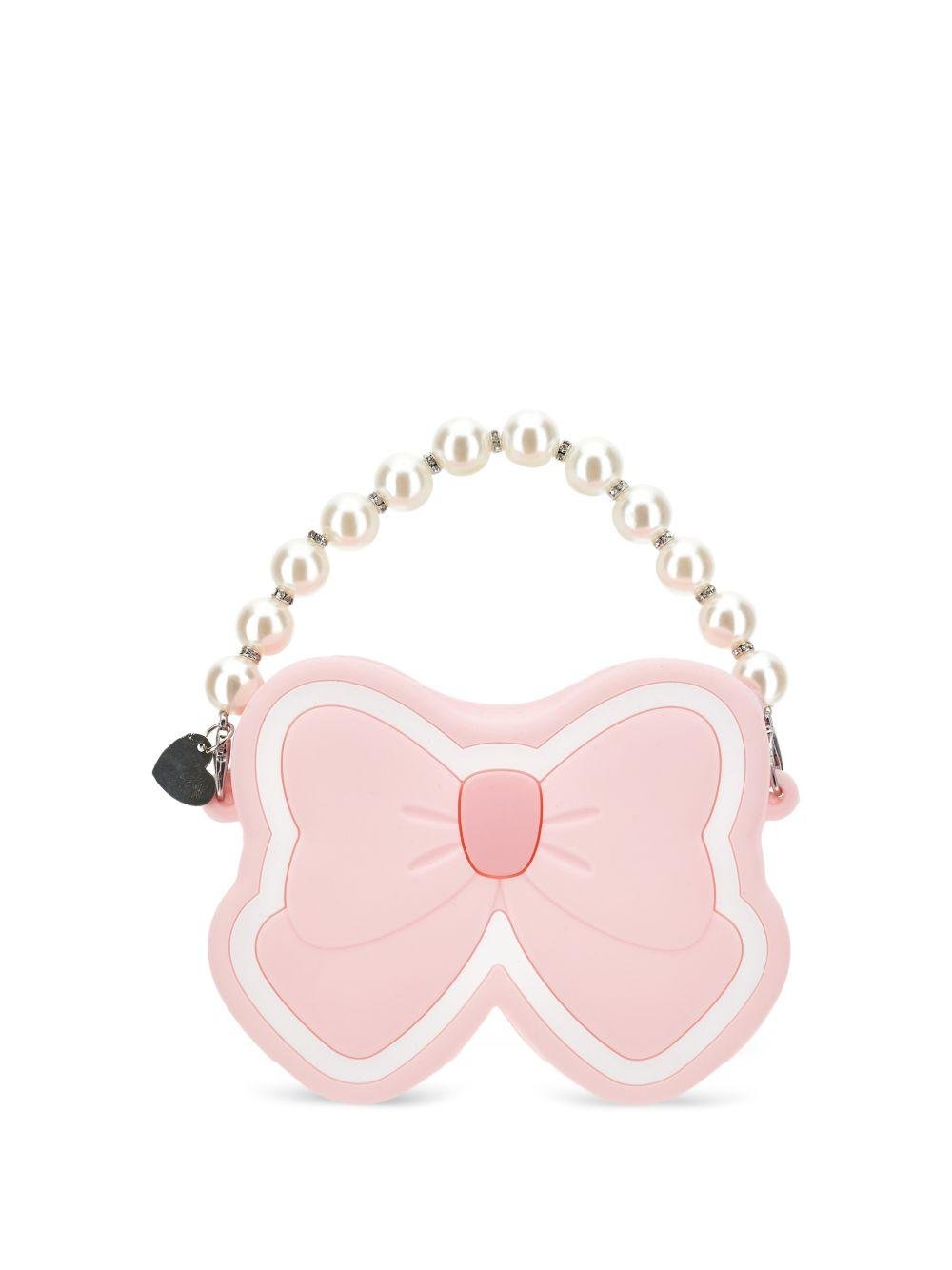 Borsa a mano per bambina Monnalisa rosa con design farfalla - Rubino Kids