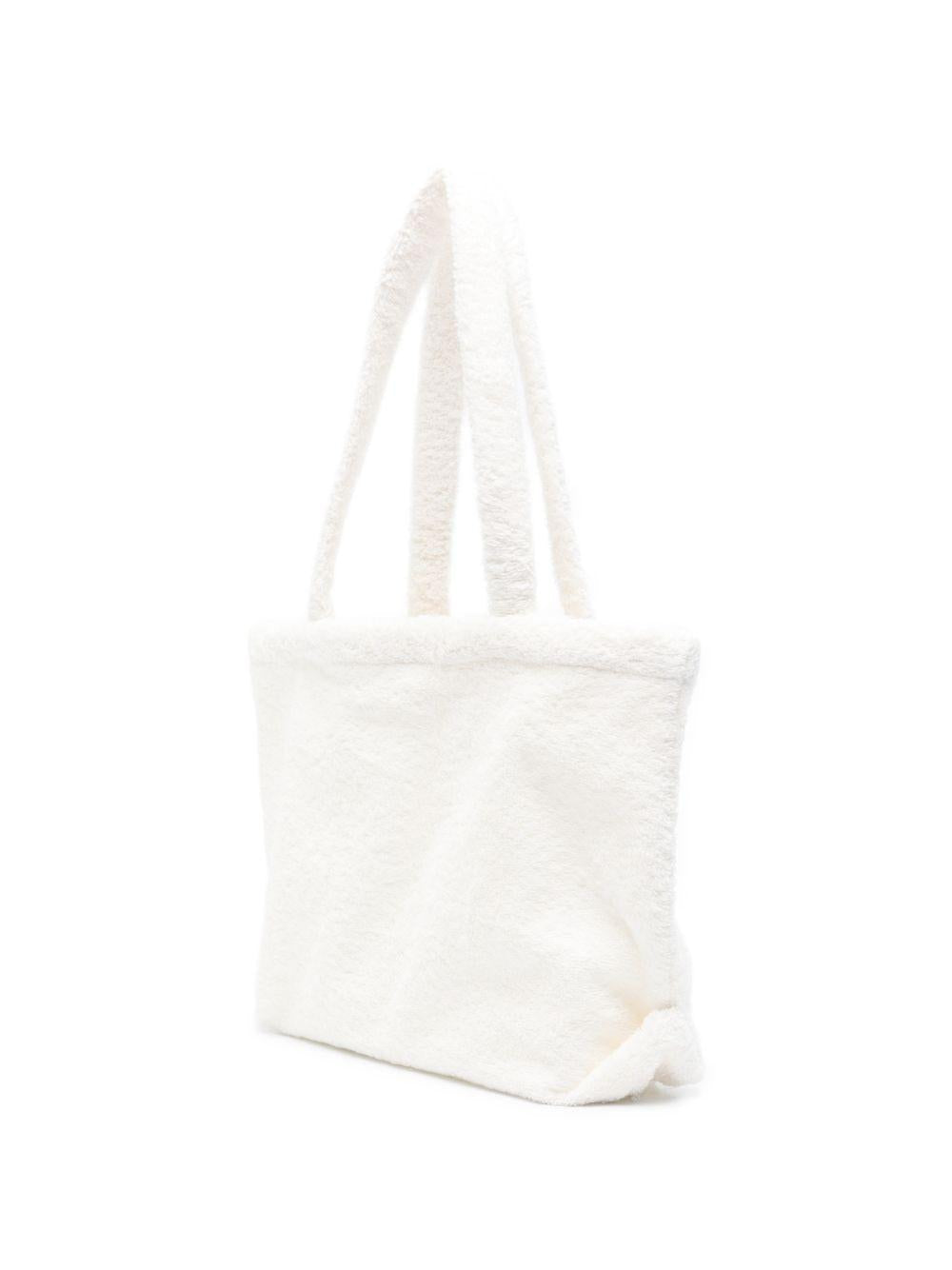 Borsa a spalla per bambina Elisabetta Franchi La Mia Bambina bianca con logo ricamato - Rubino Kids