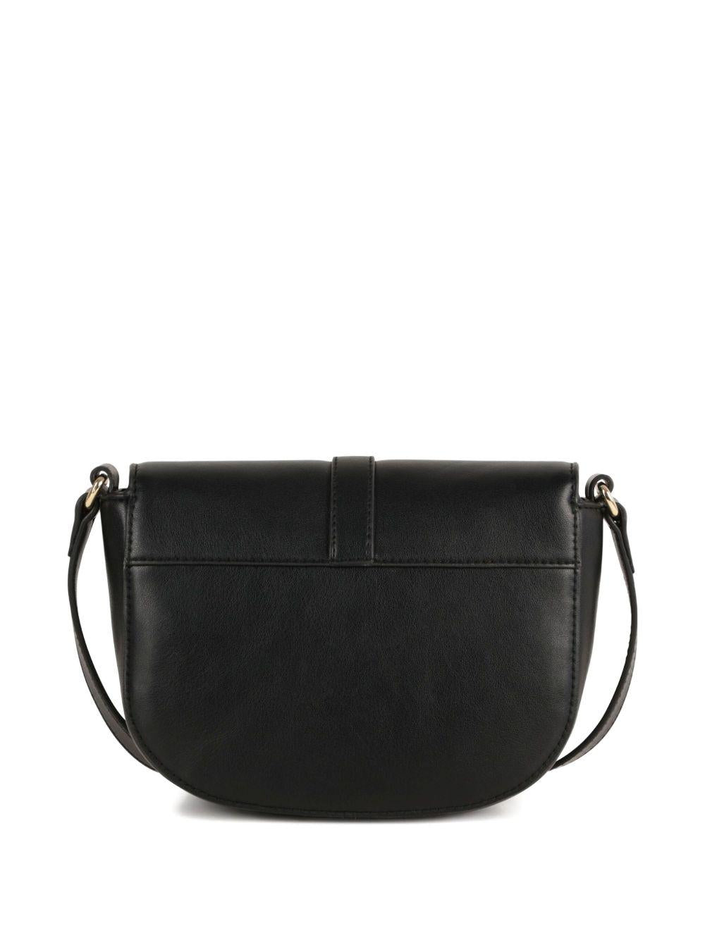 Borsa a spalla per bambina Michael Kors Kids nera con forma a mezza luna - Rubino Kids