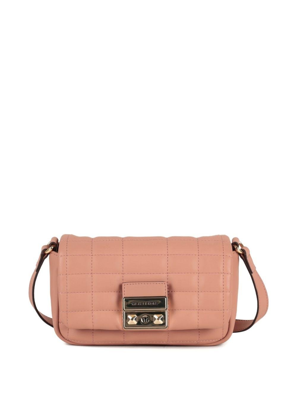 Borsa a spalla per bambina Michael Kors Kids rosa trapuntata con chiusura magnetica - Rubino Kids
