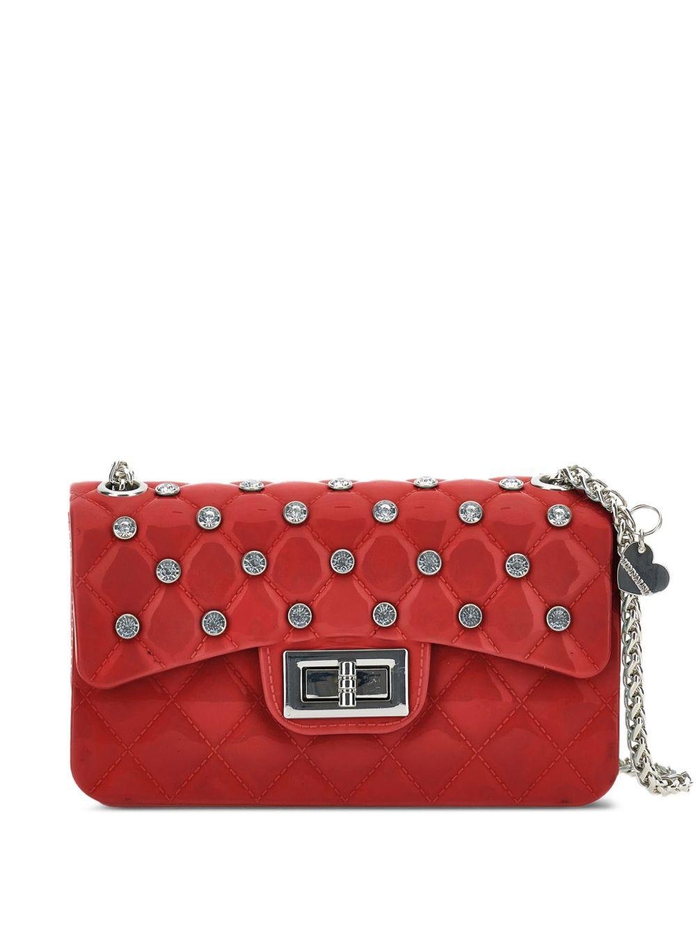 Borsa a spalla per bambina Monnalisa rossa con design trapuntato - Rubino Kids