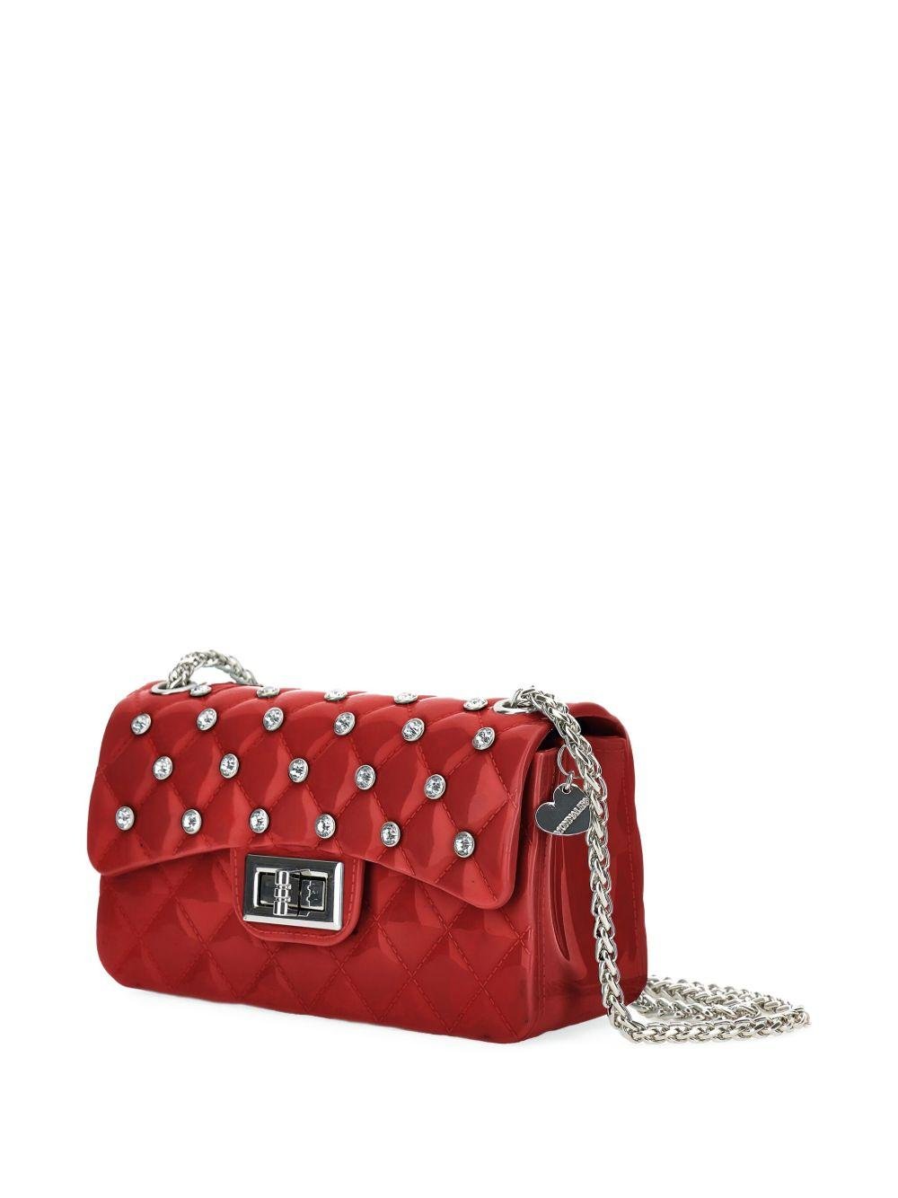 Borsa a spalla per bambina Monnalisa rossa con design trapuntato - Rubino Kids