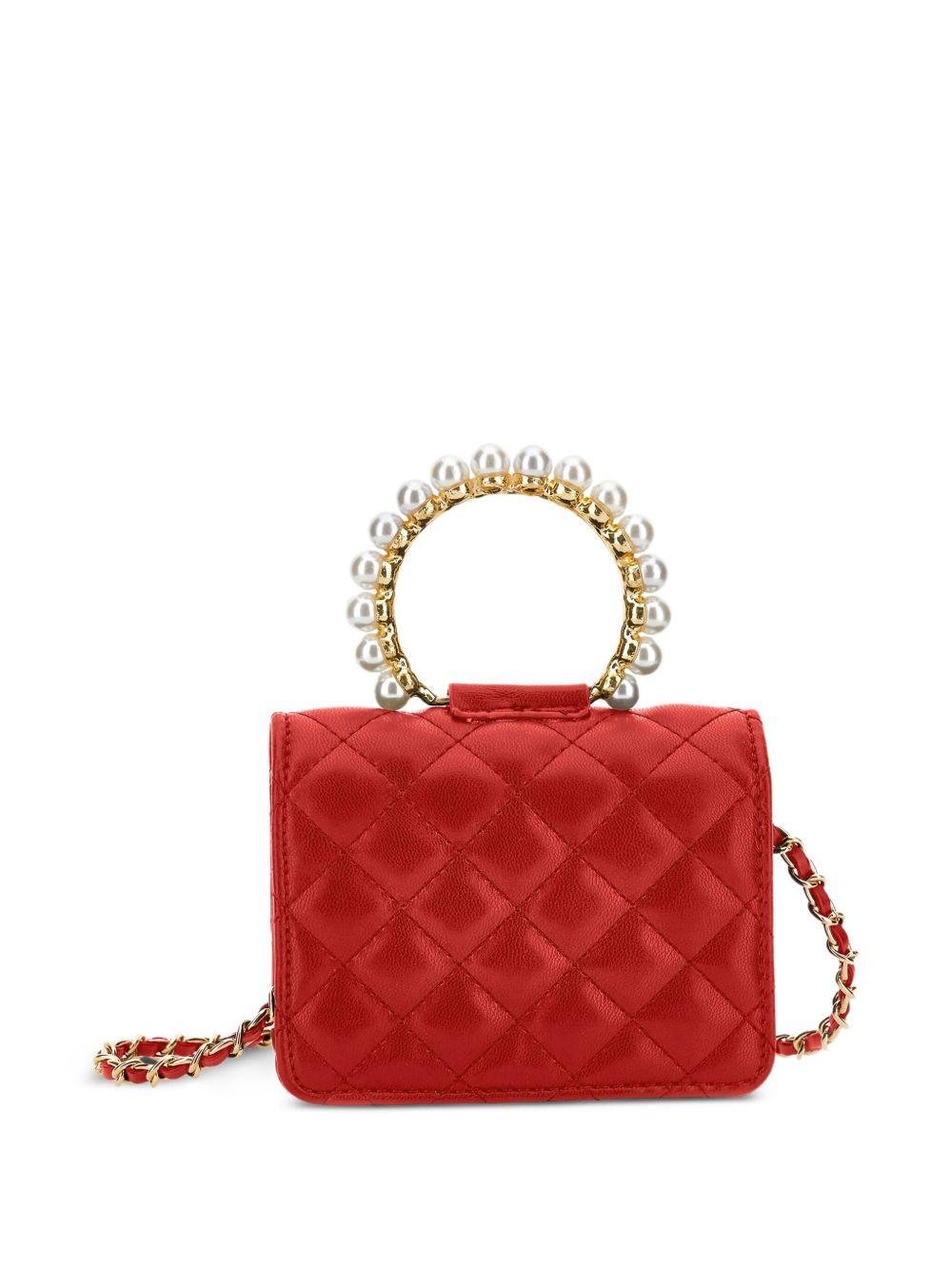 Borsa a spalla per bambina Monnalisa rossa con design trapuntato - Rubino Kids