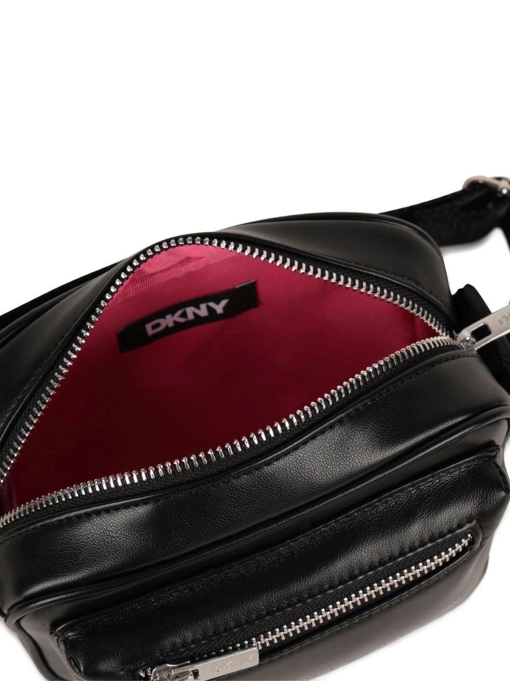 Borsa a spalla per bambini DKNY Kids nera con tracolla regolabile - Rubino Kids