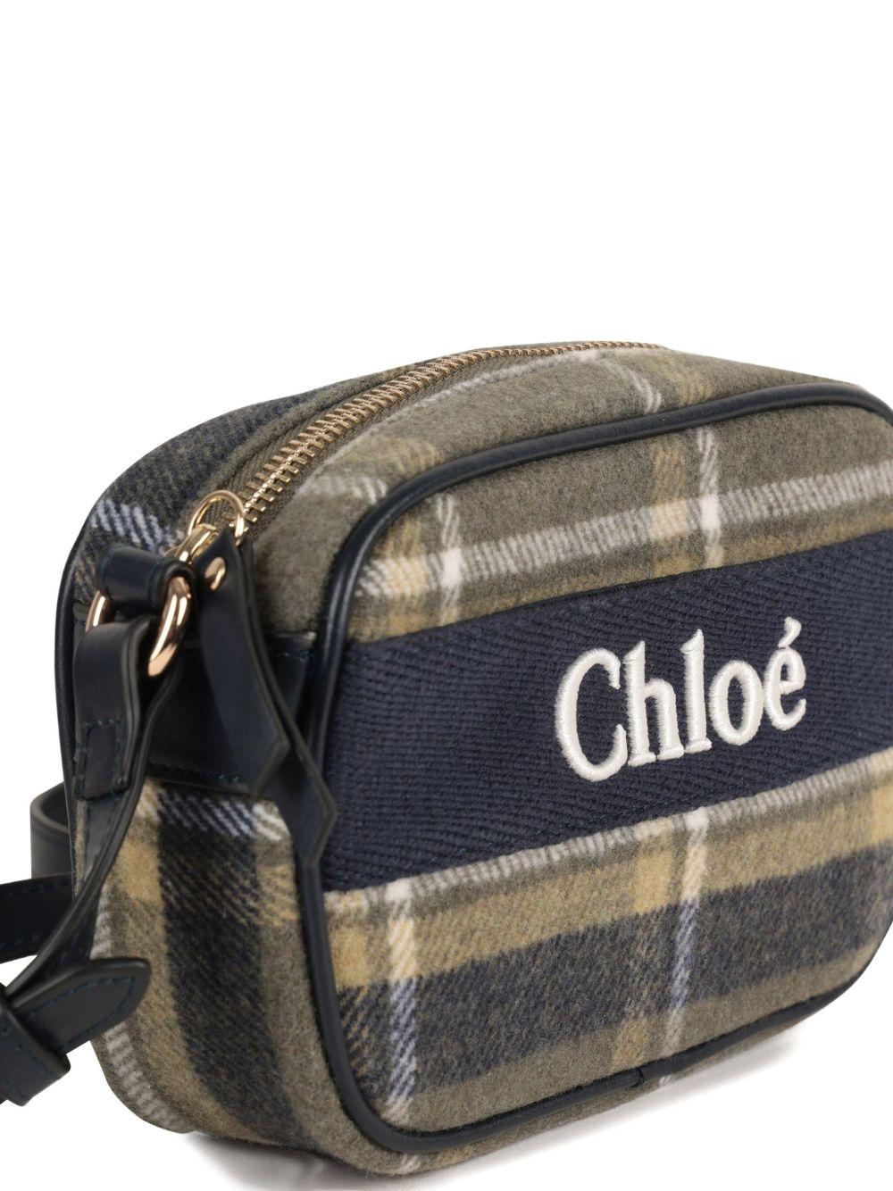 Borsa a tracolla per bambina Chloé Kids multicolor a quadri - Rubino Kids
