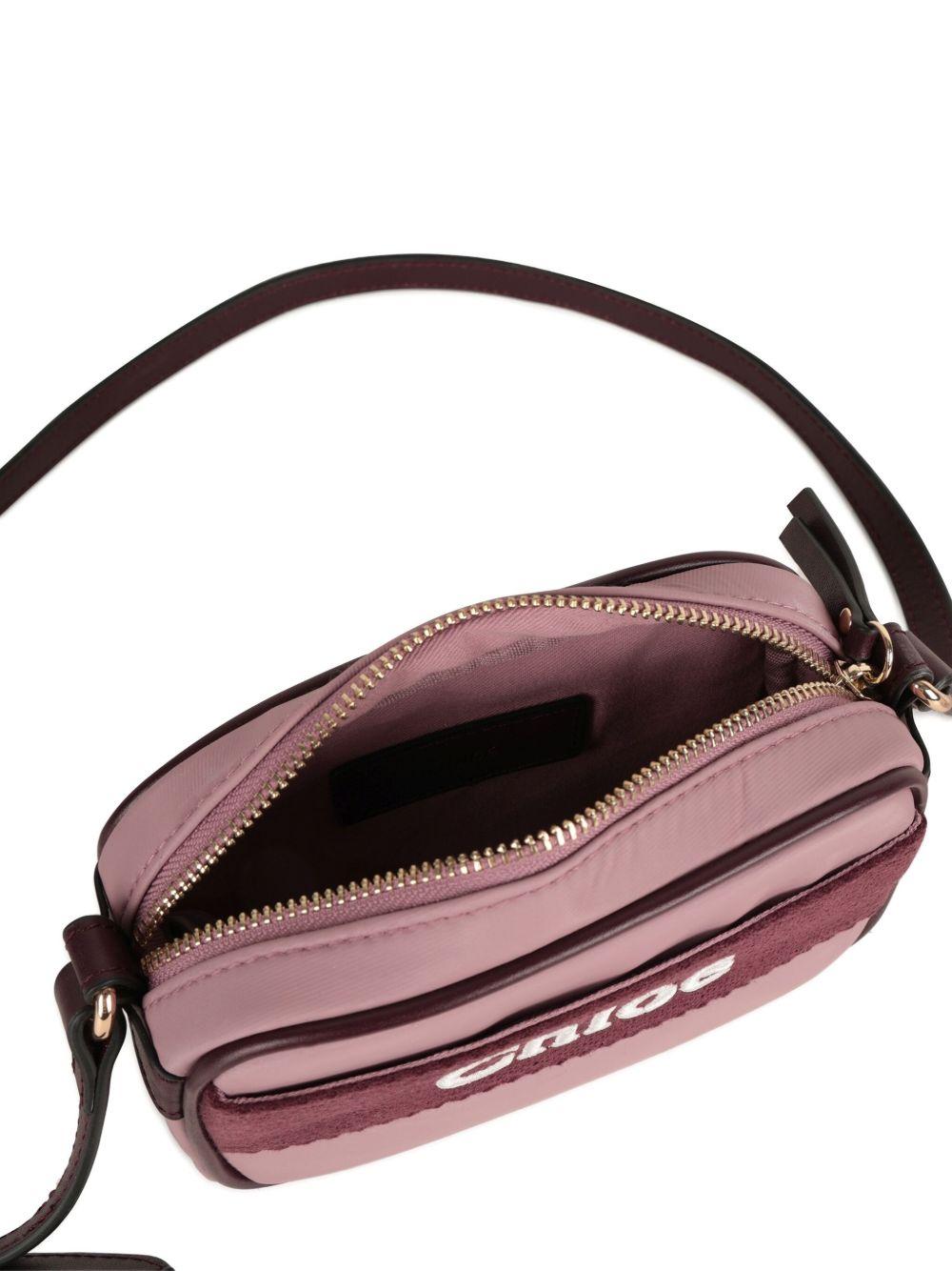 Borsa a tracolla per bambina Chloé Kids viola con ricamo - Rubino Kids