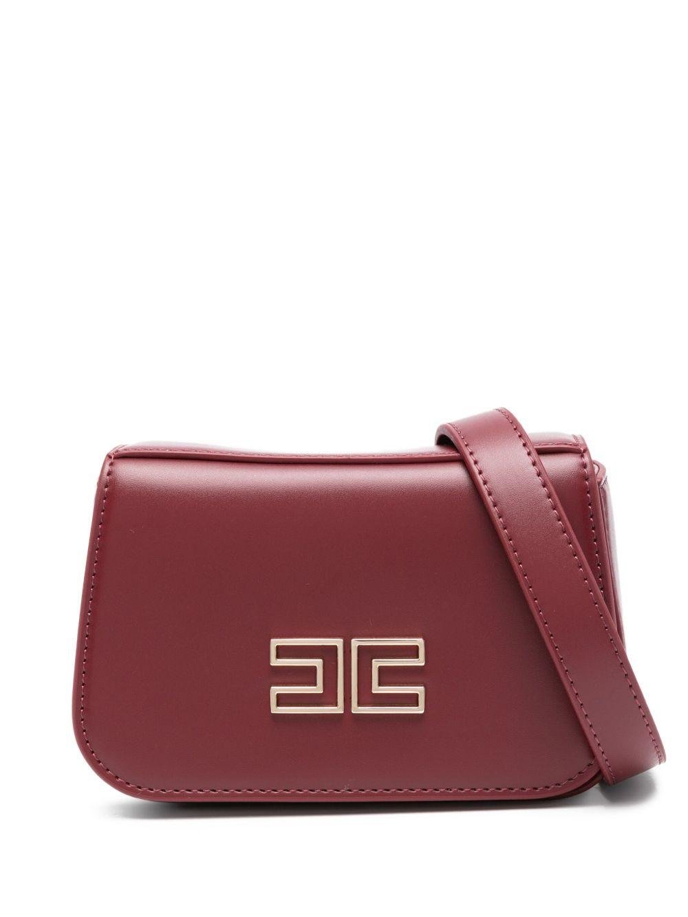 Borsa a tracolla per bambina Elisabetta Franchi La Mia Bambina rossa con cerniera goffrata - Rubino Kids