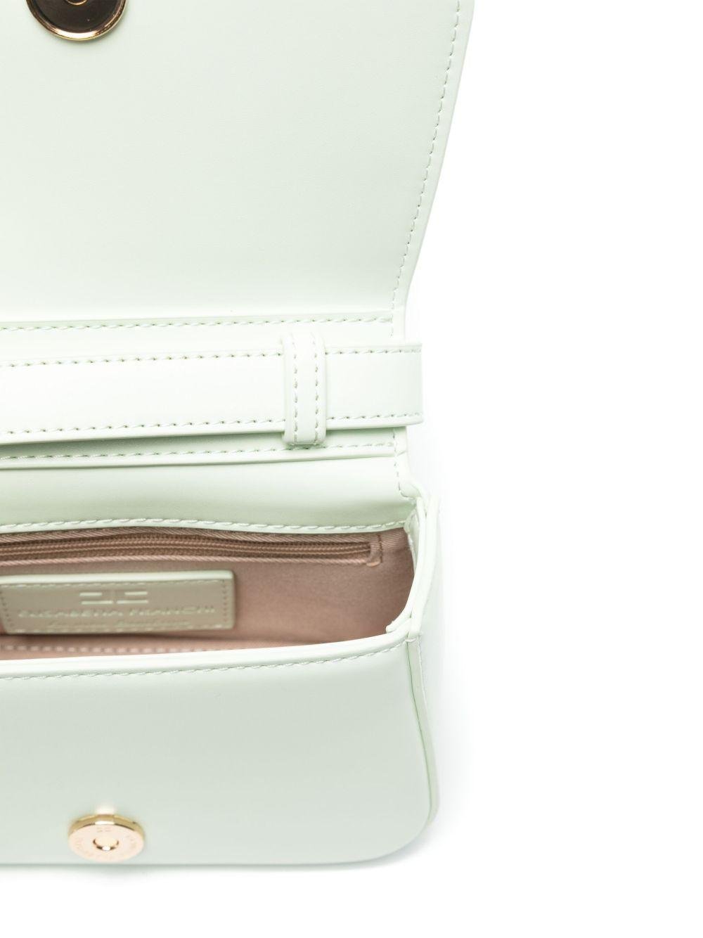 Borsa a tracolla per bambina Elisabetta Franchi La Mia Bambina verde con placca logo - Rubino Kids