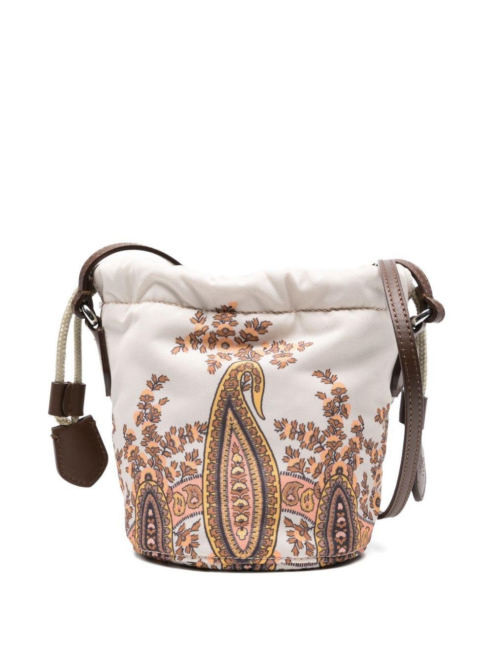 Borsa a tracolla per bambina ETRO KIDS multicolore con coulisse e stampa paisley - Rubino Kids