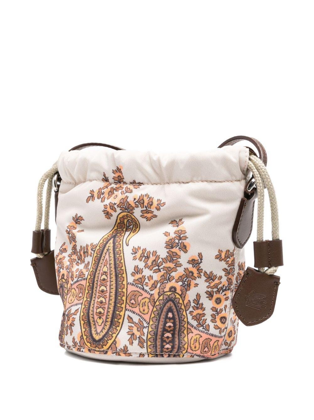 Borsa a tracolla per bambina ETRO KIDS multicolore con coulisse e stampa paisley - Rubino Kids