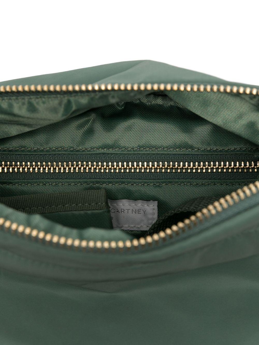 Borsa a tracolla per bambina Stella McCartney Kids verde con effetto trapuntato - Rubino Kids