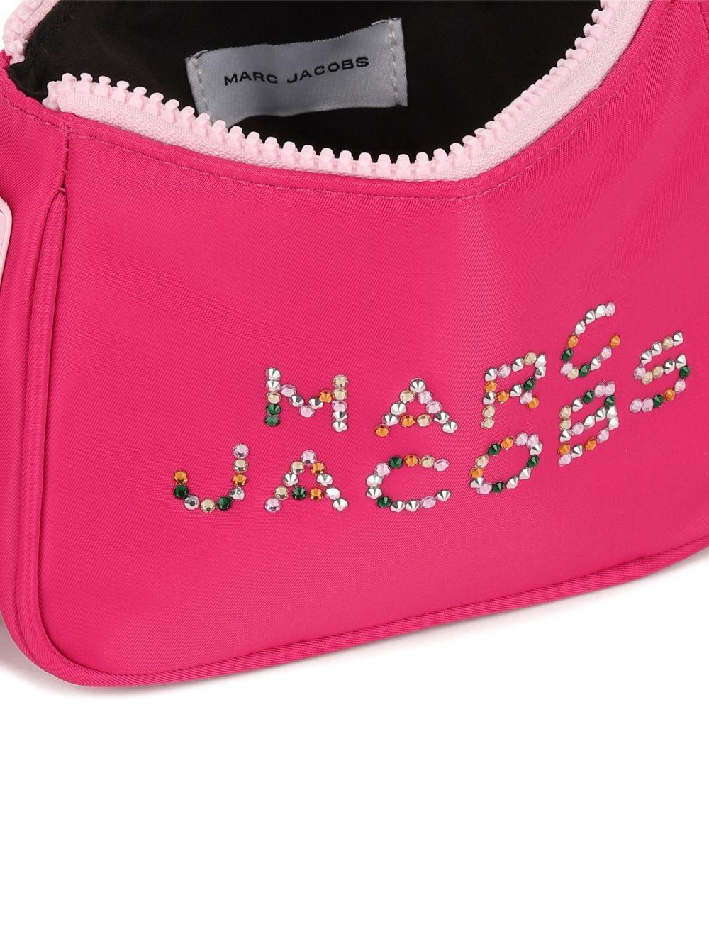 Borsa a tracolla per bambina The Marc Jacobs Kids fucsia con logo sul davanti - Rubino Kids