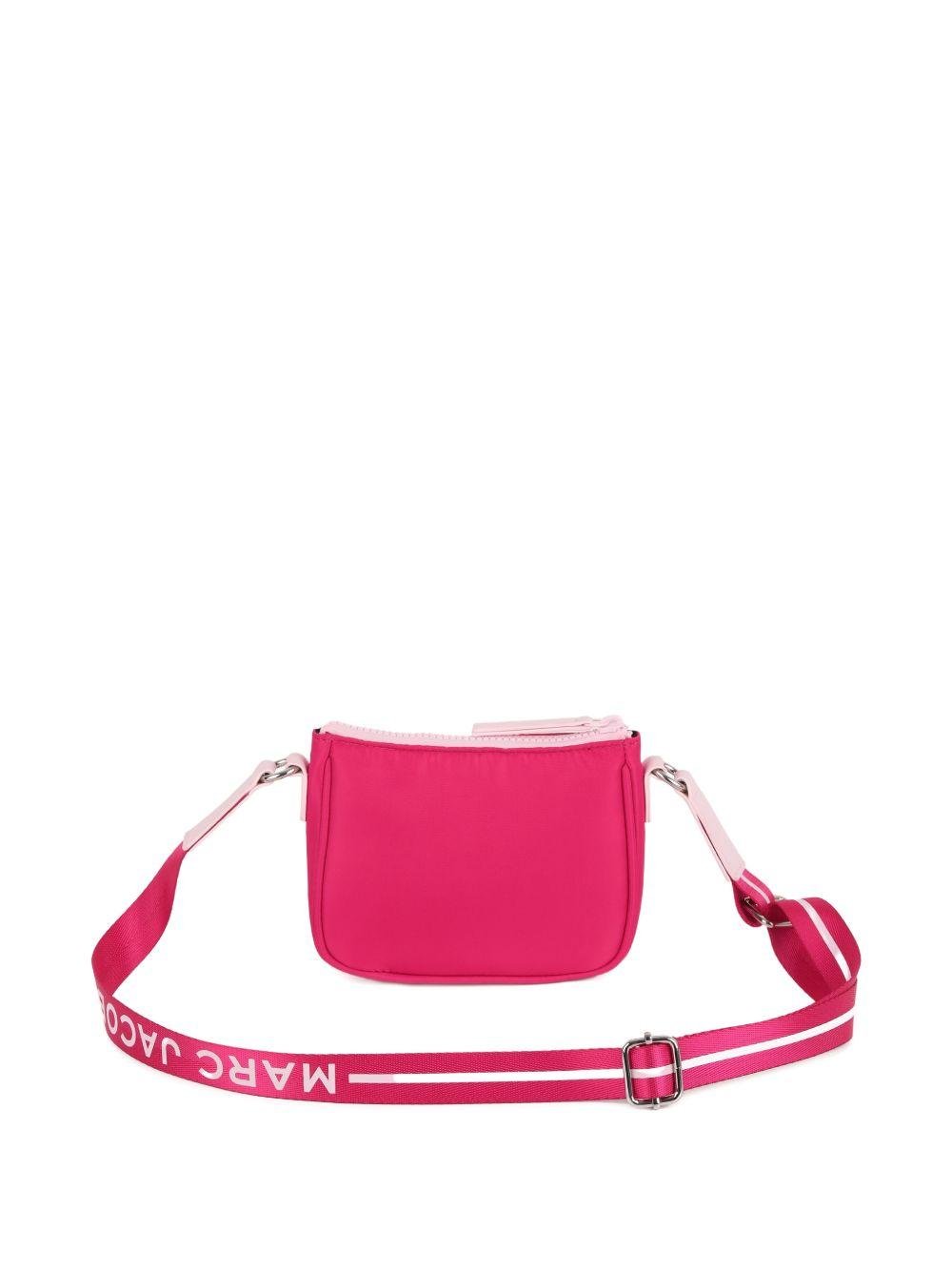 Borsa a tracolla per bambina The Marc Jacobs Kids fucsia con logo sul davanti - Rubino Kids