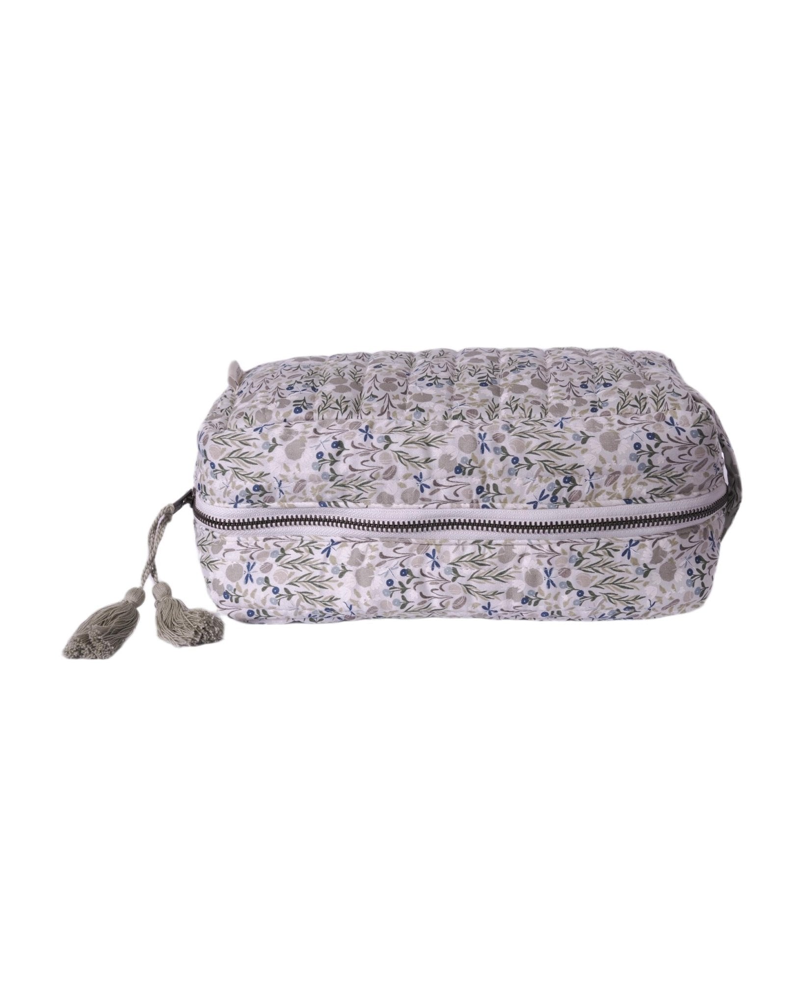 Borsa da bagno per neonati Avery Row grigia con stampa naturalistica all - over - Rubino Kids