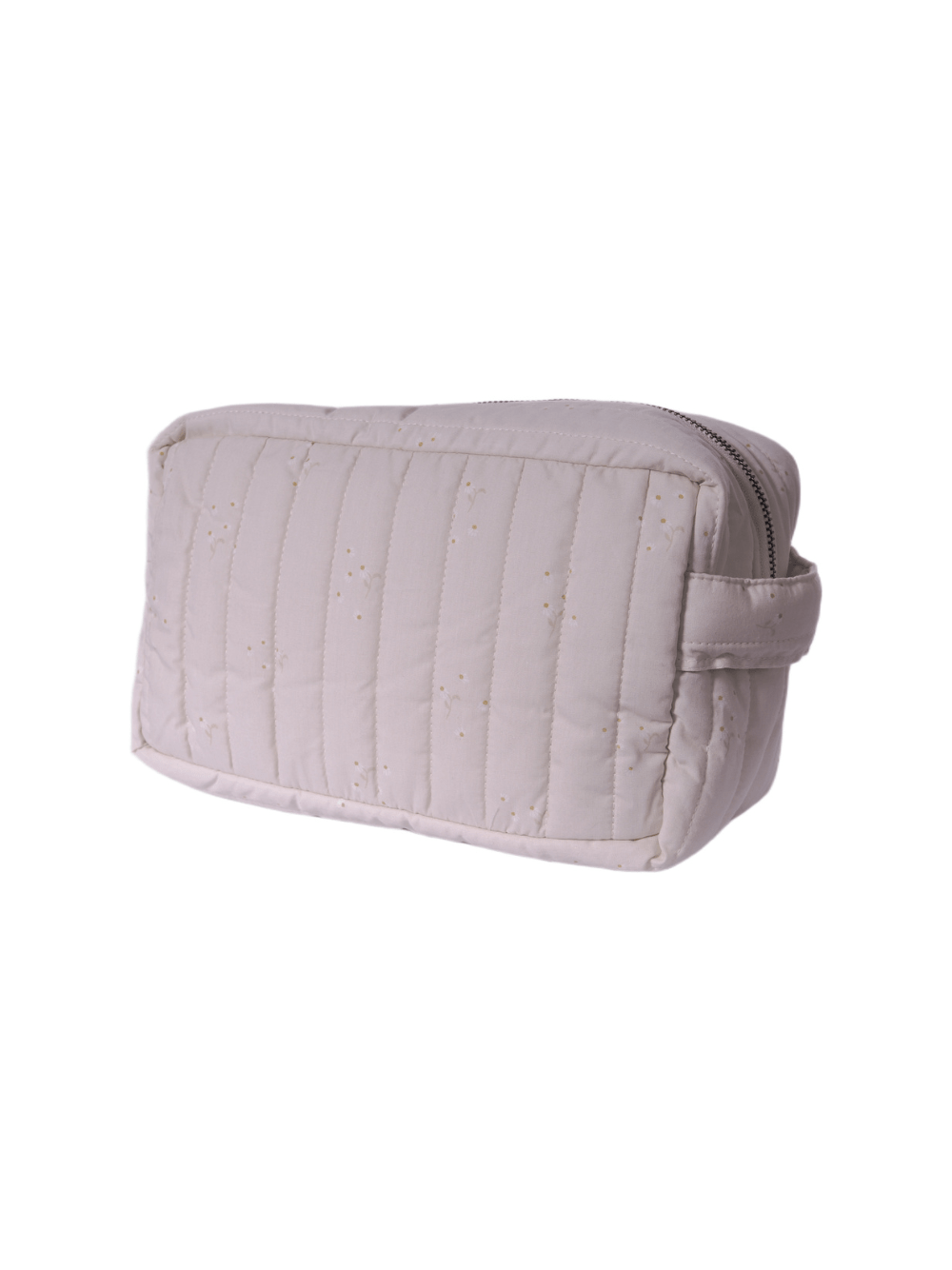 Borsa da toilette per neonati Avery Row beige con design trapuntato - Rubino Kids